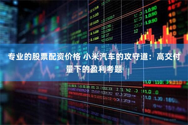 专业的股票配资价格 小米汽车的攻守道：高交付量下的盈利考题