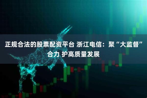 正规合法的股票配资平台 浙江电信：聚“大监督”合力 护高质量发展